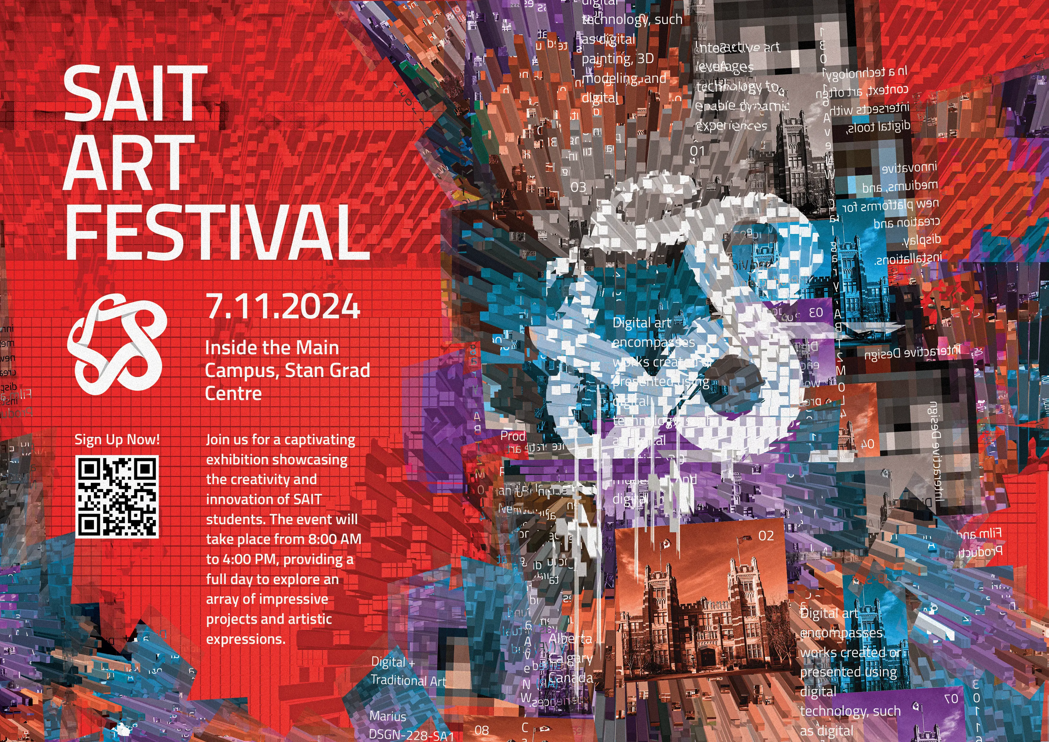 SAIT Art festival Advertisement